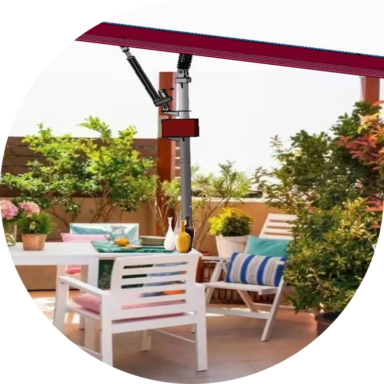Solar Panel Patio Umbrella